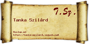 Tanka Szilárd névjegykártya